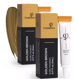 PhiBrows Goldenbrown SUPE Pigment 5ml - 2pcs