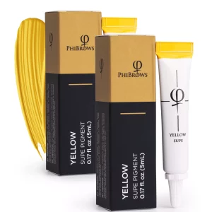 PhiBrows Yellow SUPE Pigment 5ml - 2pcs